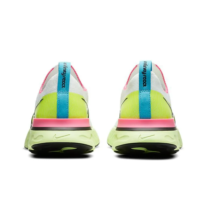 Nike React Infinity Run Flyknit White Volt Pink Blast Women's-4