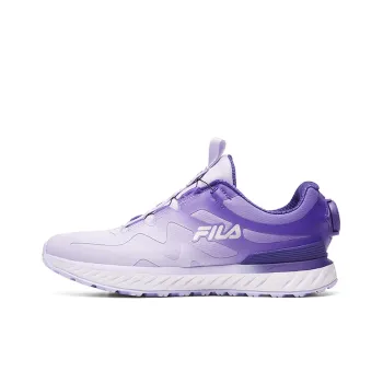 FILA Fence Cushioned Wear Resistant Breathable Low Top Running Shoes Women's Purple