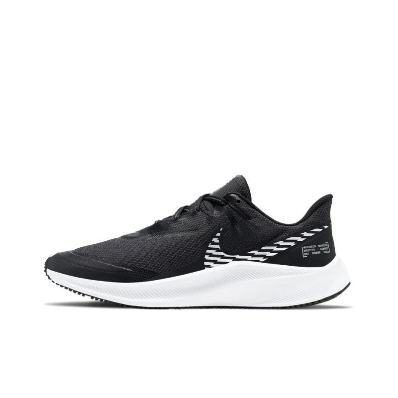Nike Quest 3 Shield 'Black Metallic Silver'-0