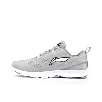 LiNing Skip And Loafer At Your Own Pace Low-Top Running Shoes Unisex Gray White