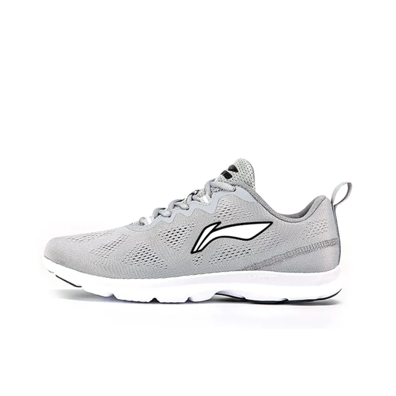 LiNing Skip And Loafer At Your Own Pace Low-Top Running Shoes Unisex Gray White-0