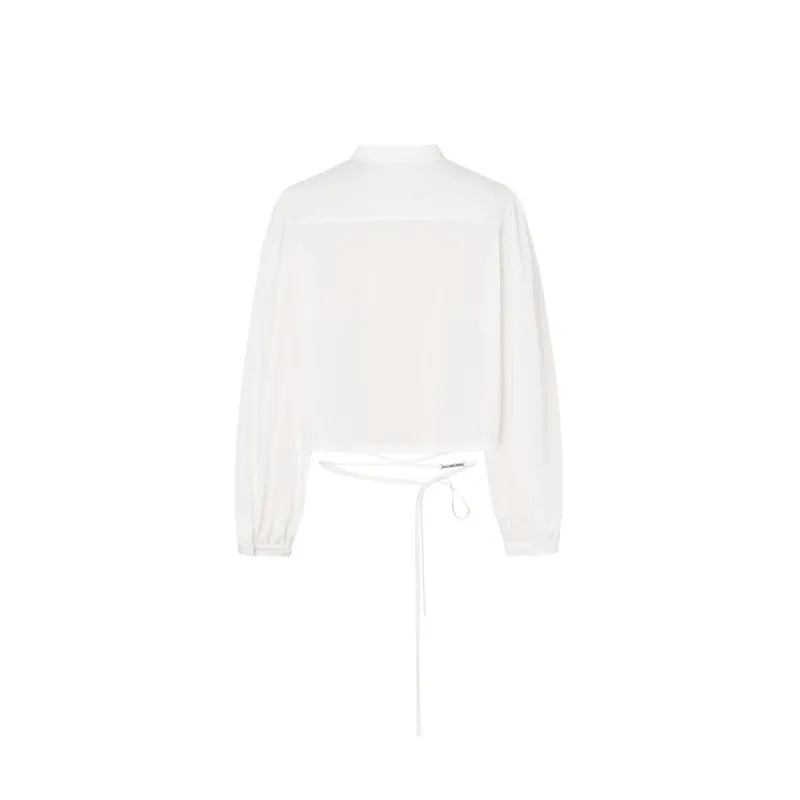MO&CO Crop Tops Women's Raw White-1