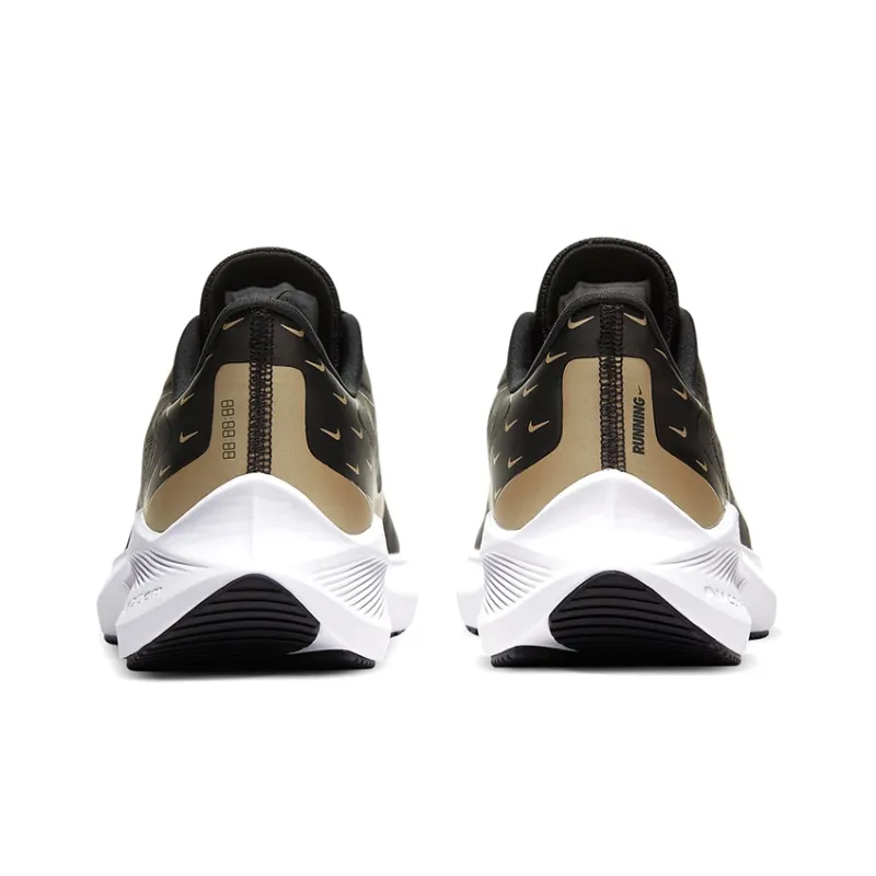 Nike Air Zoom Winflo 7 Premium 'Black Metallic Gold Grain' Women's-4
