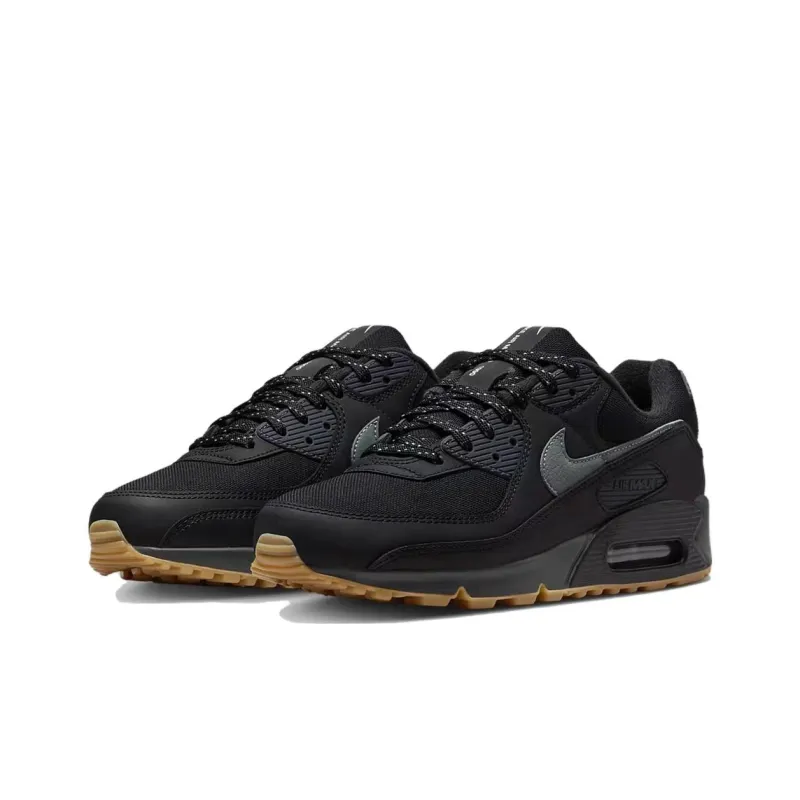 Nike Air Max 90 Black Smoke Grey Gum Reflective-2