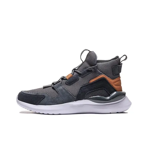 LINING Running Shoes Unisex Mid-Top Gentleman Gray