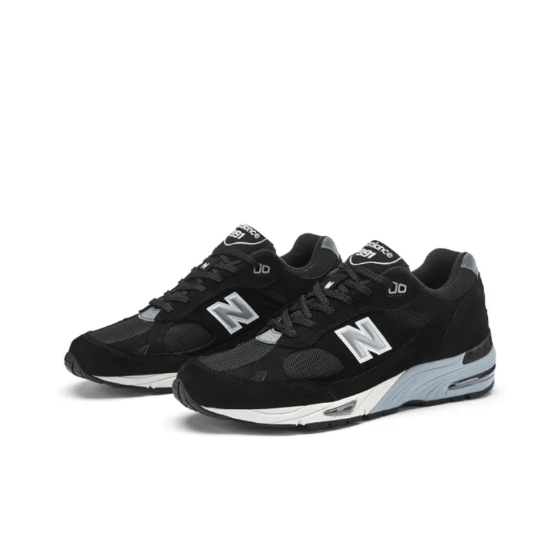 New Balance 991 MiUK Black Silver Women's-1