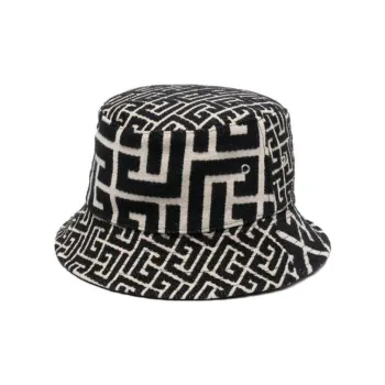 BALMAIN Mix Monogram Jacquard Bucket Hat