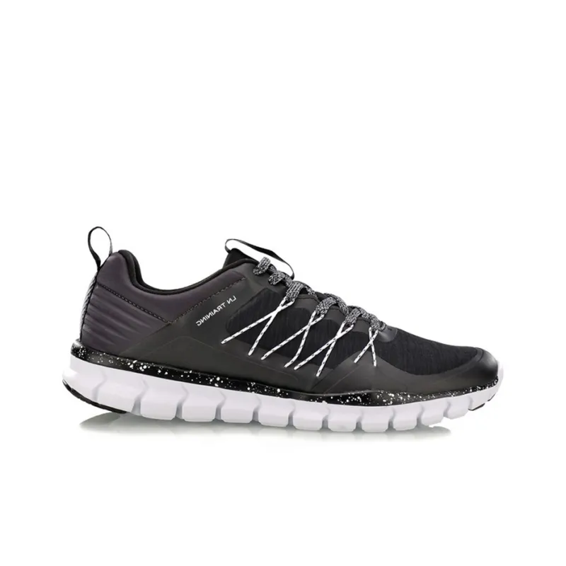 LiNing 24H Low-Top Running Shoes Unisex Black White-1