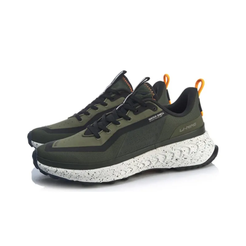 LiNing Wild Clouds Cushioning Lightweight Slip-Resistant Low-Top Running Shoes Unisex Pine Scent Green-2