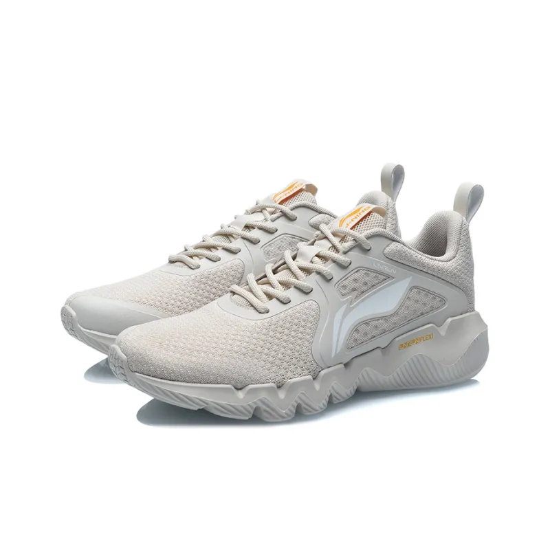 LiNing Shock Absorbers Low Top Running Shoes Unisex Pearl White-2