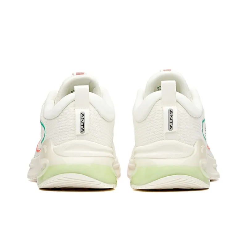 Anta Tron 1.0 Running Collection Low Top Running Shoes Men's Ivory White-3