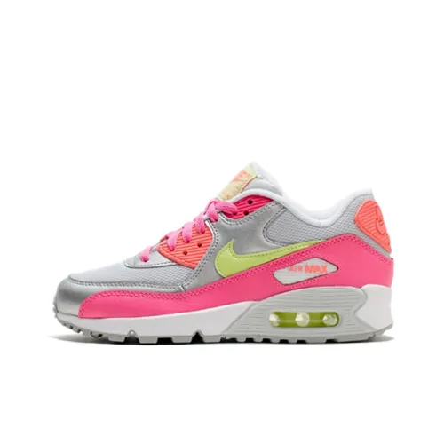 Nike Air Max 90 Running Shoes Women's Low-Top Gray/Pink