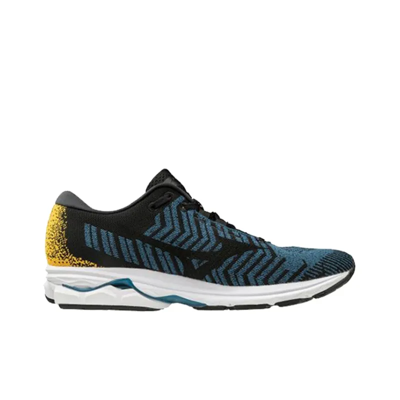 Mizuno Wave Rider Waveknit 3 'Blue Black Yellow'-1