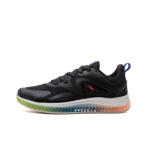 ANTA Running Shoes Men Low Top Black/Carbon Gray