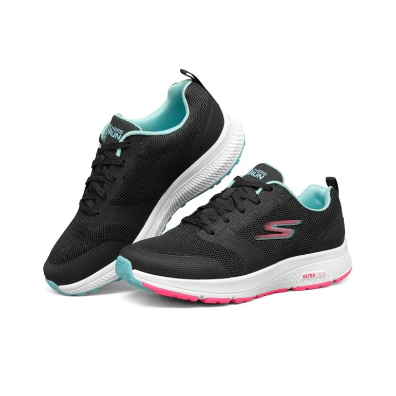 Skechers Go Run Consistent 'Black White Pink' Women's-2