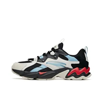 Anta Cushioning Anti Slip And Wear Resistant Lightweight Rebound Low Top Running Shoes Men's Black Gray Red