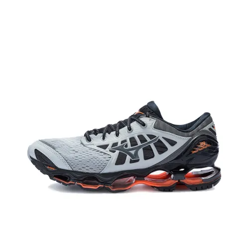 Mizuno Prophecy 9 Running Shoes Men Low-Top Gray/Black/Orange