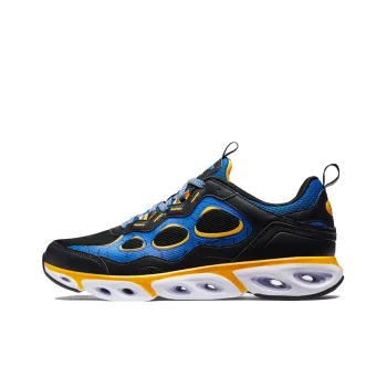 XTEP Cushioning Rotational Technology Cushioning Low-Top Running Shoes Men's Black Blue