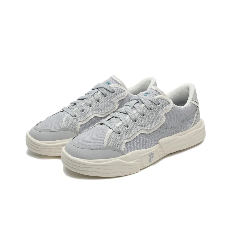 FILA FUSION POP 2 Slip Resistant Low Top Skateboard Shoes Women's Daybreak Gray-2