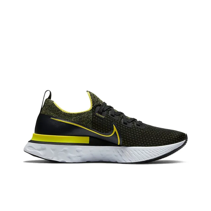 Nike React Infinity Run Flyknit Black Sonic Yellow-1