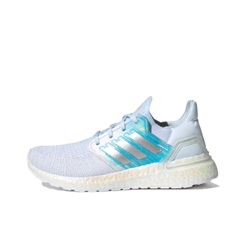 Adidas Ultra Boost 20 Blue Silver Women's-0