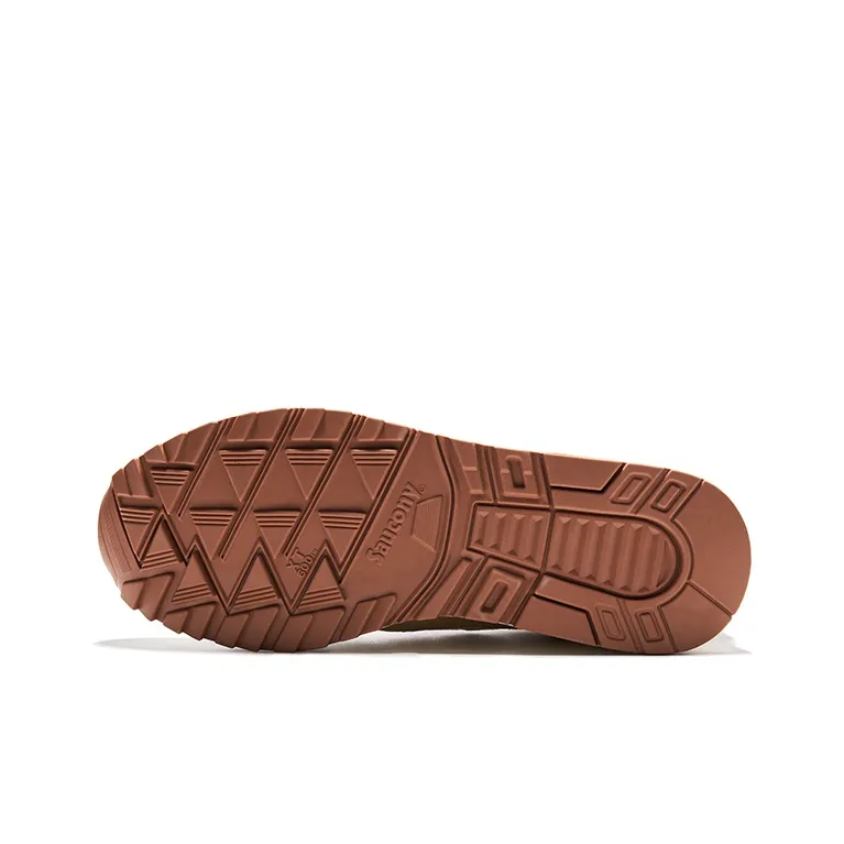 Saucony Shadow 6000 Anti Slip Wear Resistant Low Top Casual Running Shoes Unisex Beige Brown-4