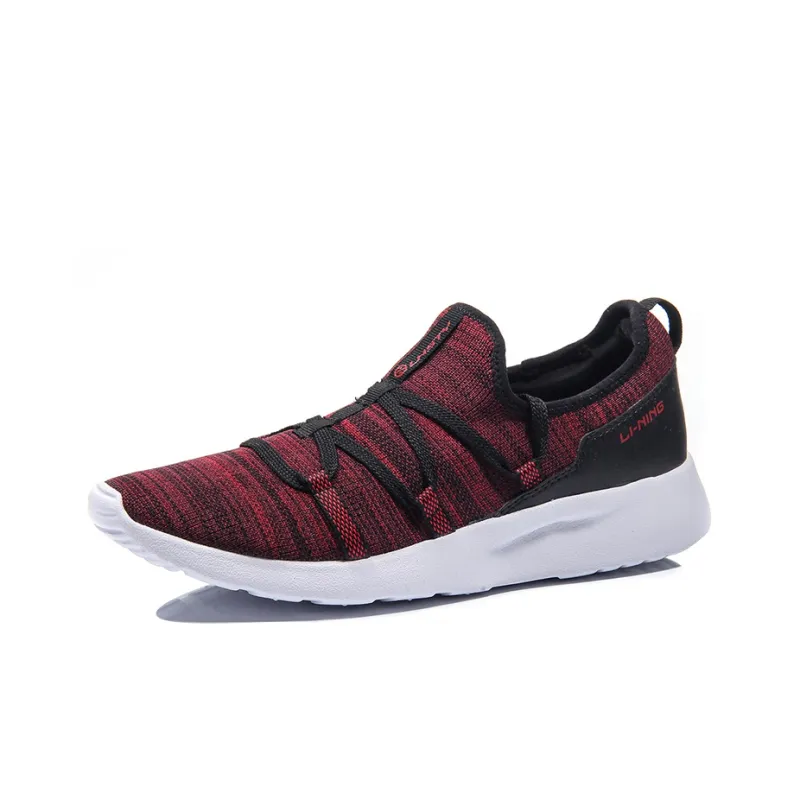 LiNing Fancy Lightweight Low-Top Running Shoes Unisex Red Black-1