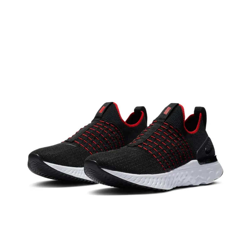 Nike React Phantom Run Flyknit 2 Black University Red-2