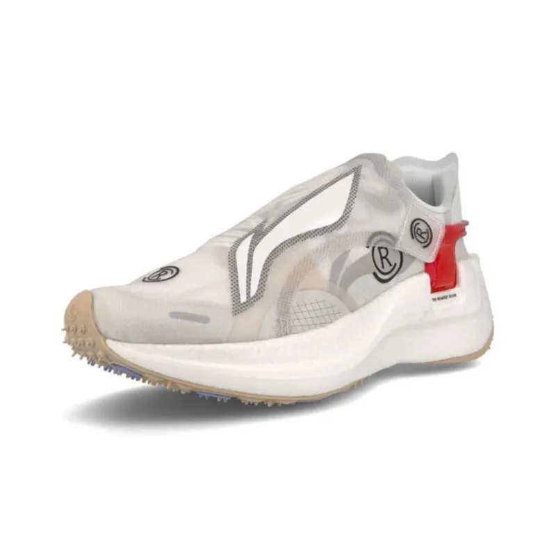 LiNing Paris Fashion Apparel Weekly Anti Slip And Wear Resistant Breathable Low Top Running Shoes Unisex White Gray-2