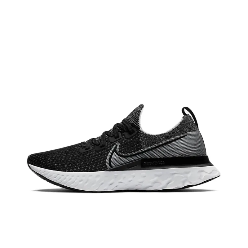 Nike React Infinity Run Flyknit Black White-0