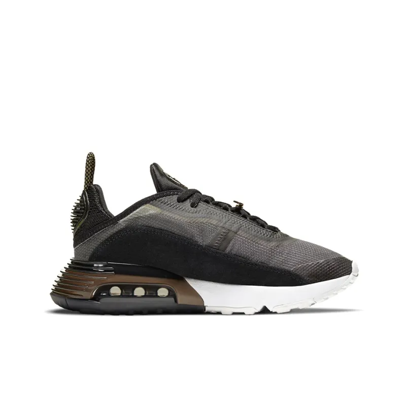 Nike Air Max 2090 Black Metallic Gold White Women's-1