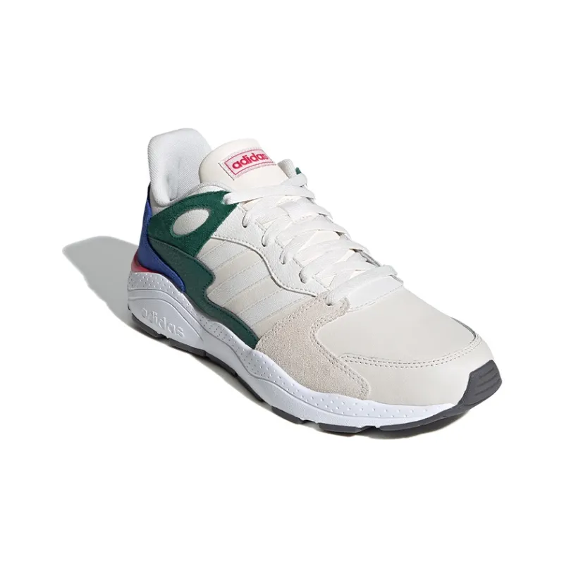 Adidas Neo Slip-Resistant Low-Top Marathon Running Shoes Men's White Gray Multicolor-2