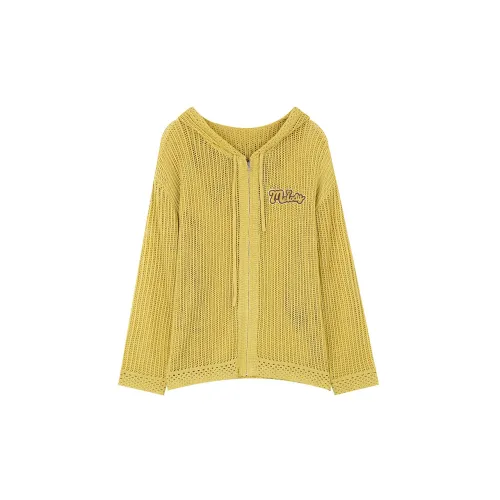 ELF SACK Cropped Coats Women's Jute Ginger Yellow