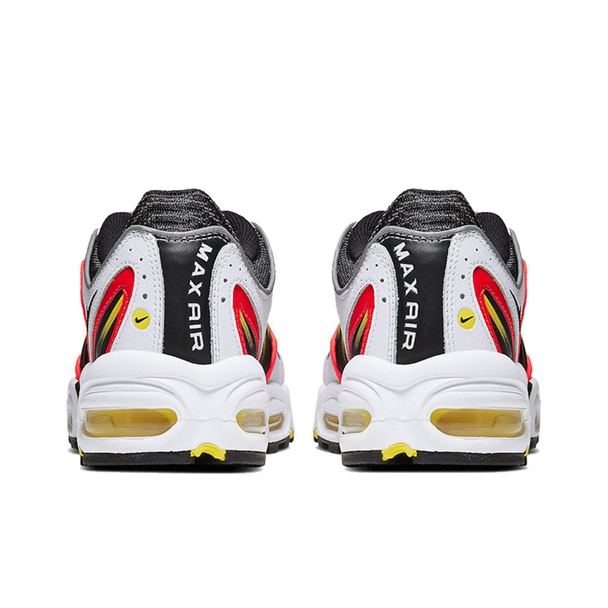 ★ Nike ★ Air Max Tailwind 4 White Black Crimson Yellow Nike Air Max Tailwind 4 White Black Crimson Yellow Kid Size