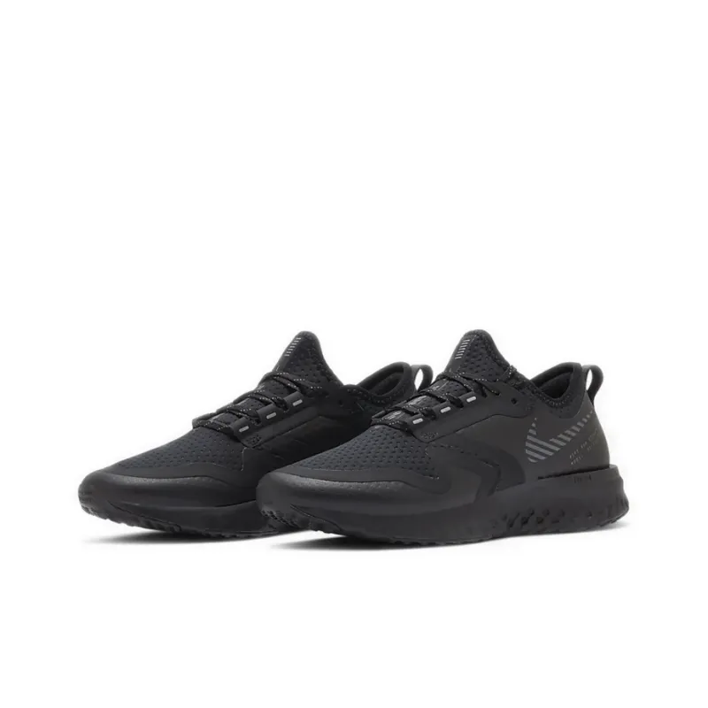 Nike Odyssey React 2 Shield 'Black Metallic Silver' Women's-2