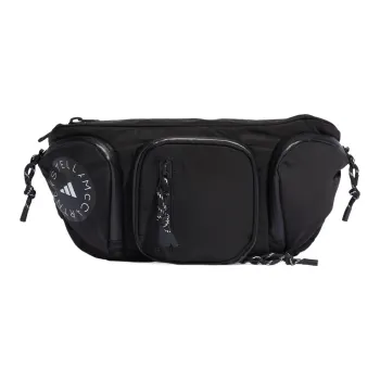 Adidas Stella McCartney Collaboration Polyester One Shoulder Crossbody Fanny Pack Regular Women's Black