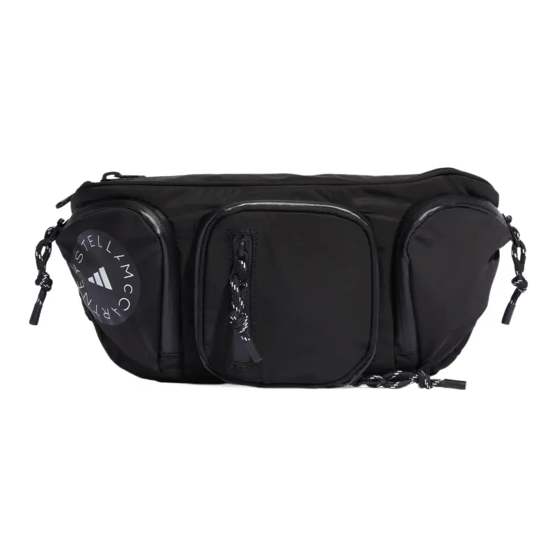 Adidas Stella McCartney Collaboration Polyester One Shoulder Crossbody Fanny Pack Regular Women's Black-0