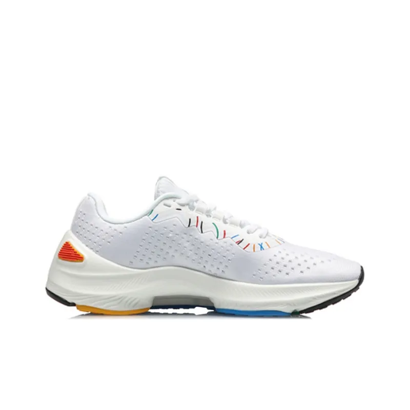 LiNing Arashi Cushioning Anti Slip And Wear Resistant Low Top Running Shoes Men's White Black-1