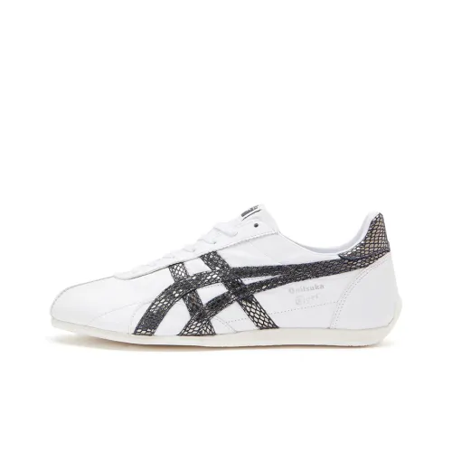 Onitsuka Tiger Runspark Running Shoes Unisex Low-Top White/Black Snake Pattern