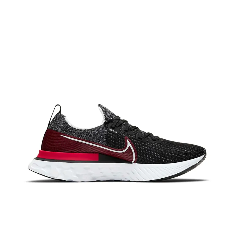 Nike React Infinity Run Flyknit Black University Red-1