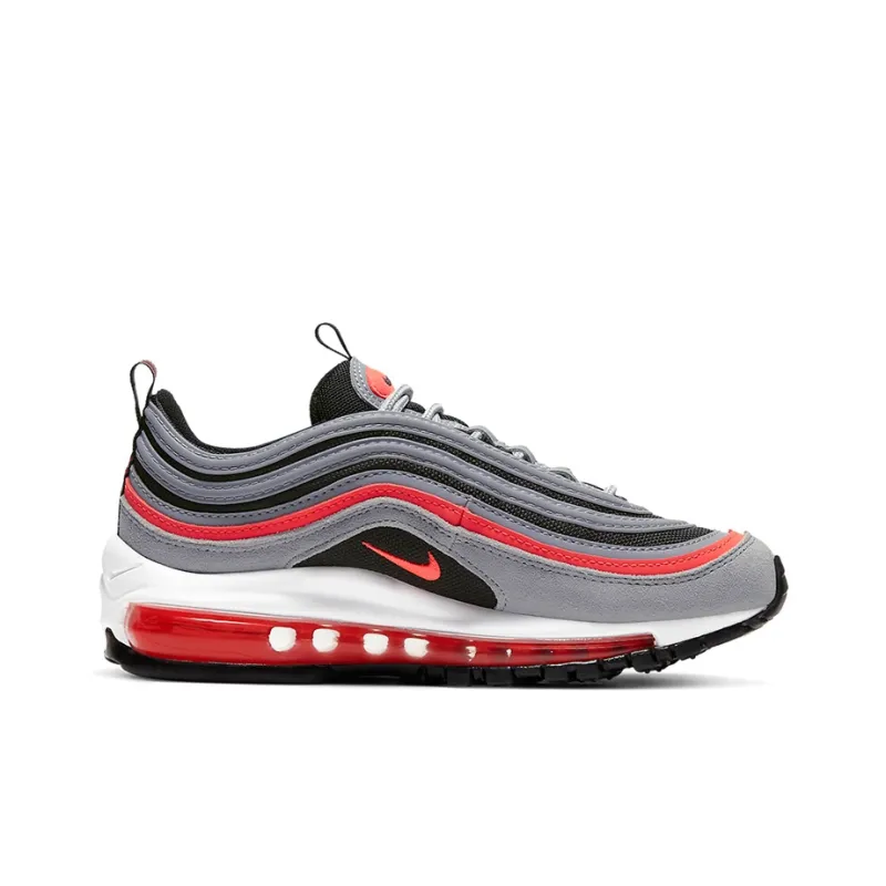 Nike Air Max 97 Wolf Grey Radiant Red GS-1