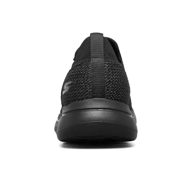 Skechers Go Walk 5 Cushioning Anti-Slip Wear-Resistant Breathability Low-Top Running Shoes Men's Carbon Gray Black-3