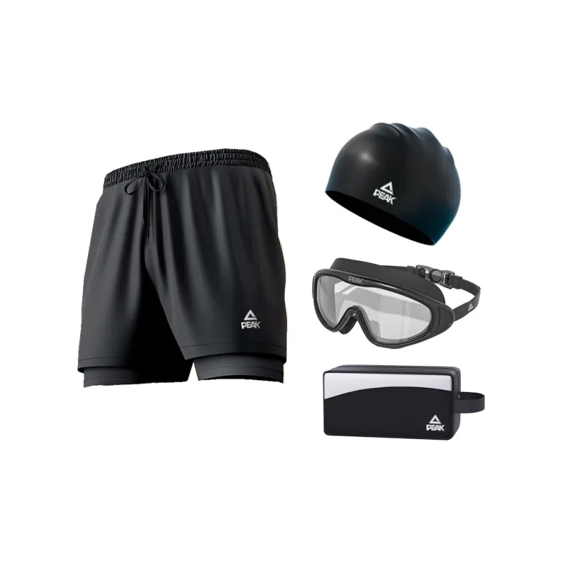 PEAK Swimming Sets Polyester Pool Men's Black-4