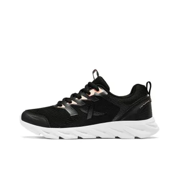 XTEP Blade Anti Slip Wear Resistant Low Top Casual Running Shoes Women's Black Pinkish