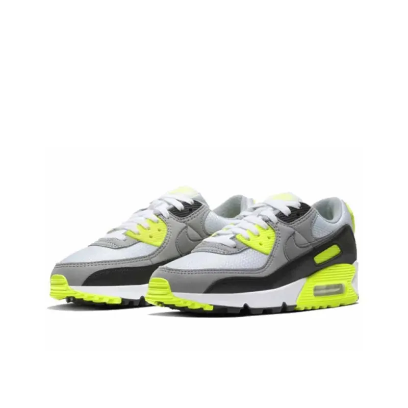 Nike Air Max 90 White Particle Grey Volt Women's-2