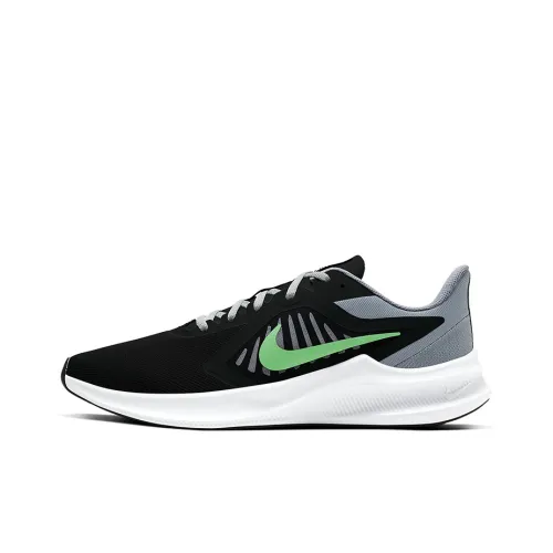 Nike Downshifter 10 Running Shoes Men Low-Top Black/Green