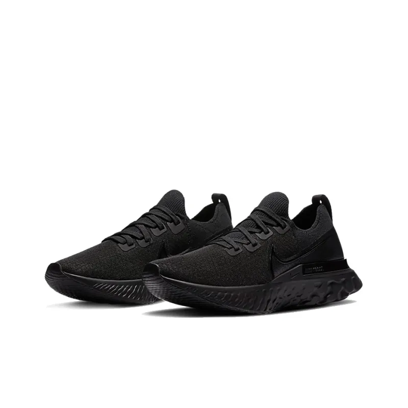 Nike React Infinity Run Flyknit Triple Black-2