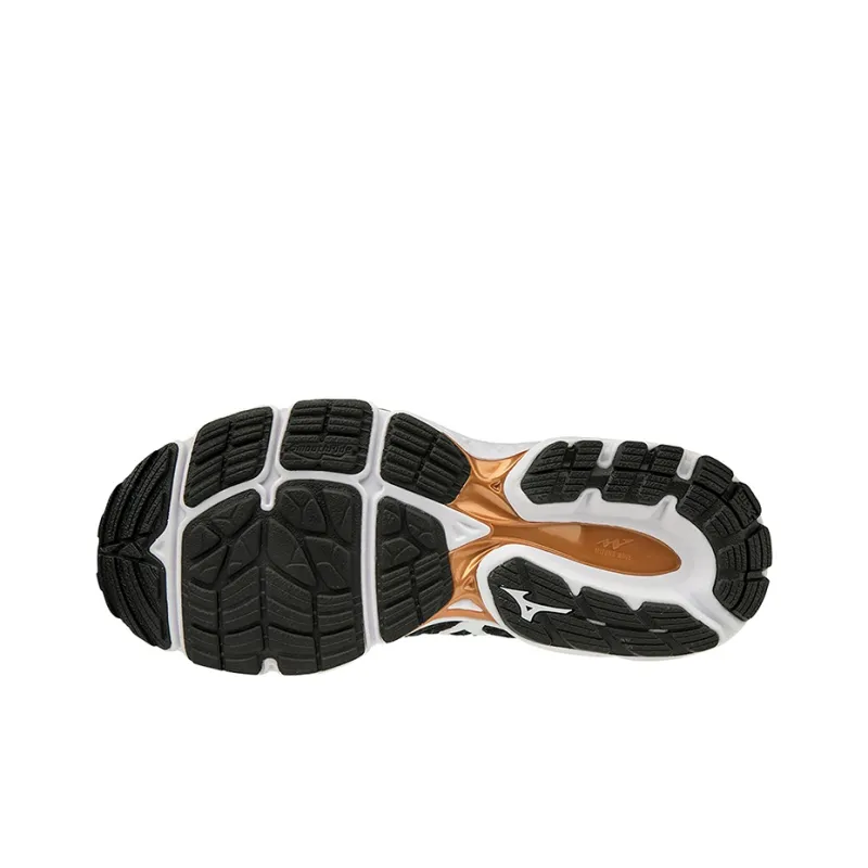 Mizuno Wave Inspire 16 Waveknit 'Black White Brown'-3