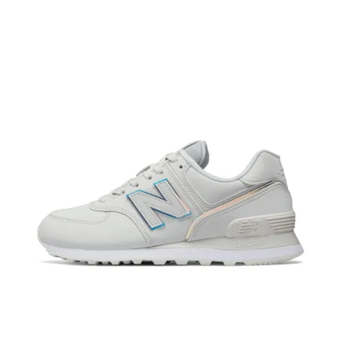 New Balance 574 White Iridescent Women's