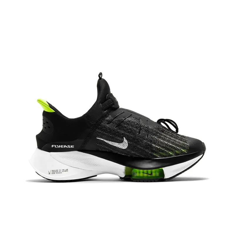 Nike Air Zoom Tempo Next% FlyEase Black/White/Green Women's-1